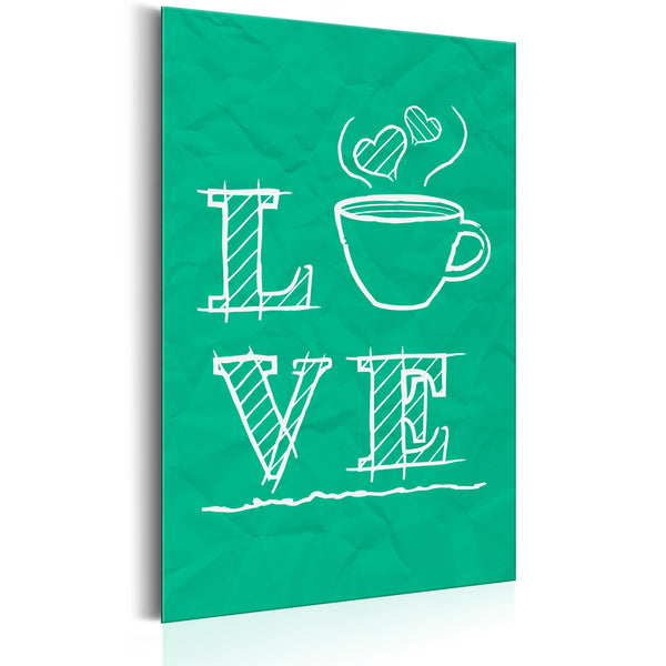 online Targa In Metallo - Coffee Lovers - Love Coffee 31x46cm Erroi