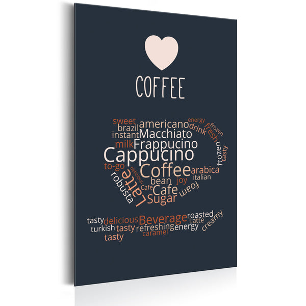 acquista Targa In Metallo - Coffee Lovers - Coffee Of The Day 31x46cm Erroi