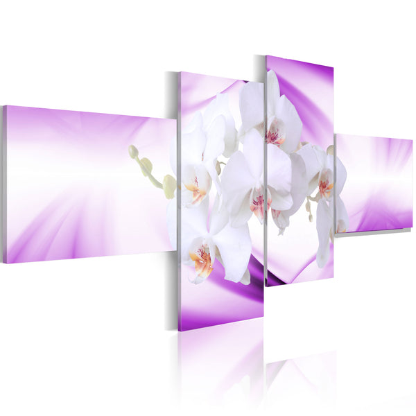 online Quadro - Delicatezza Di Orchidea Immersa Nel Viola 100x45cm Erroi