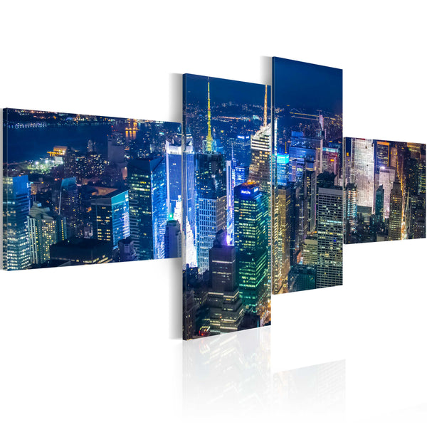 Quadro - New York Di Colore Indigo 100x45cm Erroi online