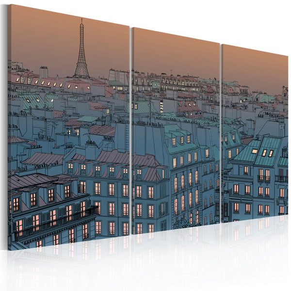 prezzo Quadro - Parigi La Citta' Va A Dormire Erroi