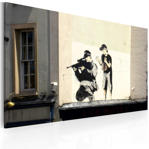 Quadro - Tiratore Scelto E Bambino Banksy Erroi online