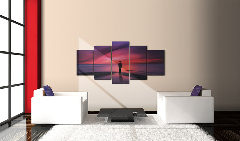 Quadro - Un Uomo Che Ammira Il Tramonto 100X50Cm Erroi-2