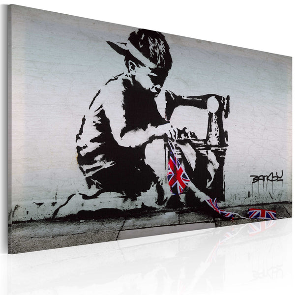 Quadro - Union Jack Kid Banksy Erroi sconto