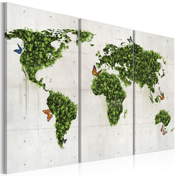 Quadro - Terra Verde Di Farfalle Trittico Erroi sconto