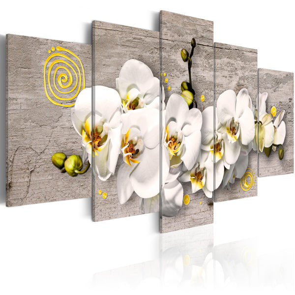 sconto Quadro - Sunny Orchids - 5 Pieces Erroi