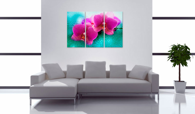 Quadro - Turchese e Orchidea 60X40Cm Erroi-2