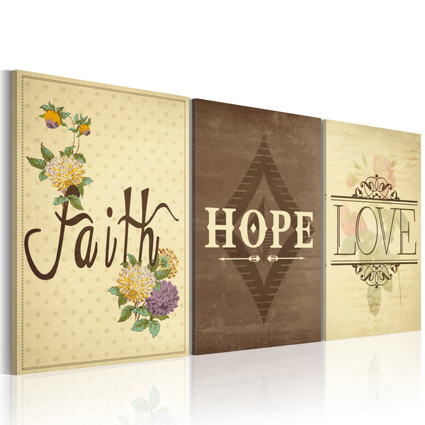 sconto Quadro - Faith, Hope & Love Erroi