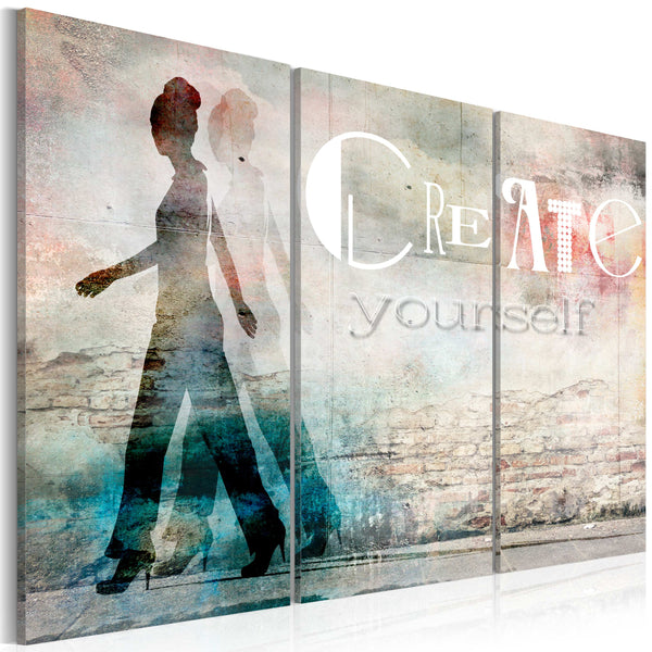 Quadro - Create Yourself - Trittico Erroi acquista