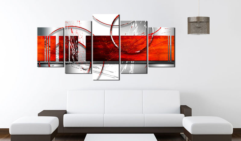 Quadro - Enfasi: Tema Rosso 100X50Cm Erroi-2