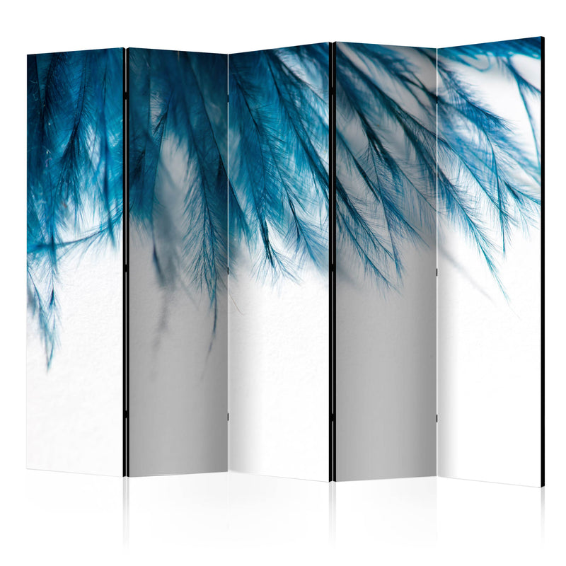 Paravento 5 Pannelli - Sapphire Feathers II 225x172cm Erroi-1