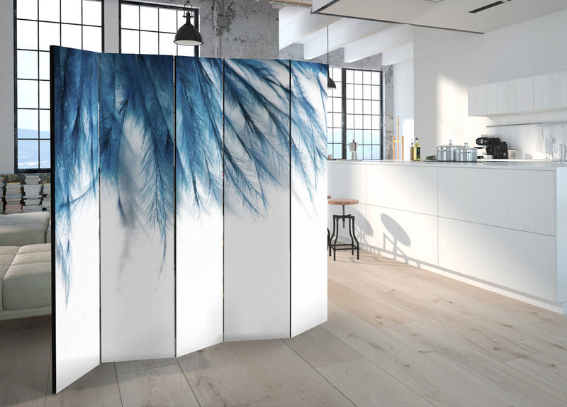 Paravento 5 Pannelli - Sapphire Feathers II 225x172cm Erroi-2