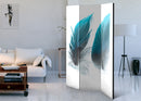 Paravento 3 Pannelli - Blue Feathers 135x172cm Erroi-2