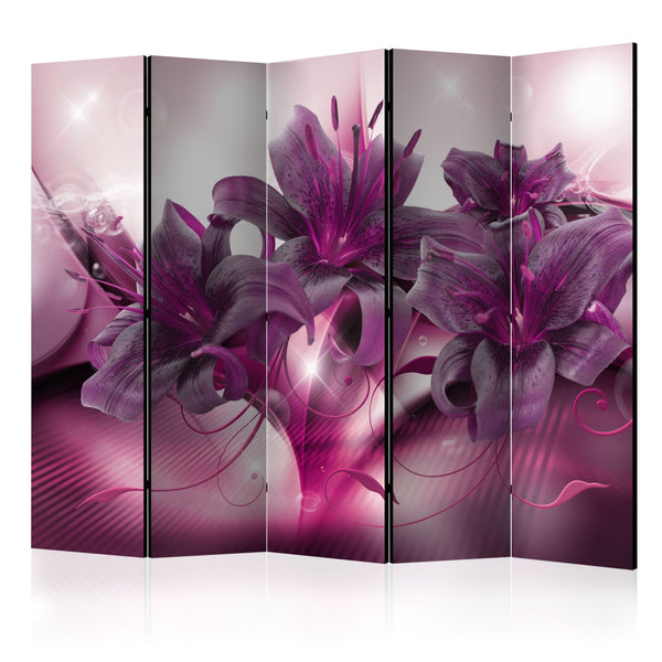 online Paravento 5 Pannelli - The Purple Flame II 225x172cm Erroi