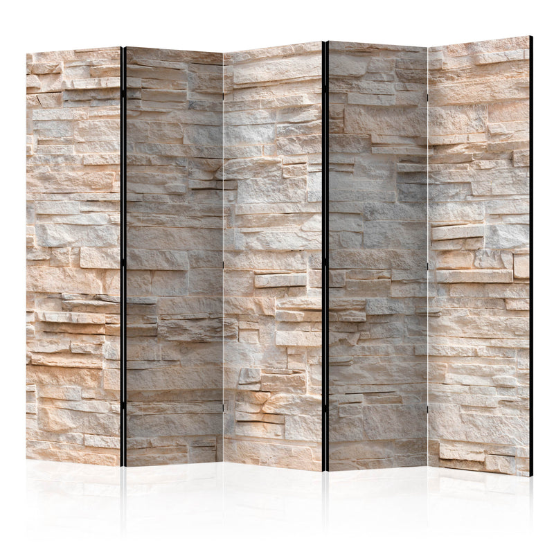 Paravento 5 Pannelli - Stony Gracefulness II 225x172cm Erroi-1