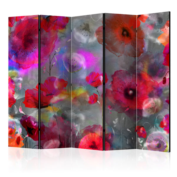 Paravento 5 Pannelli - Painted Poppies II 225x172cm Erroi online