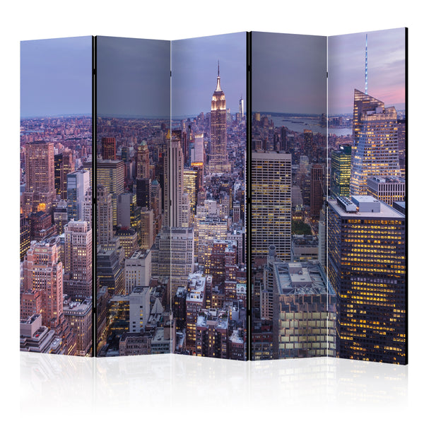 sconto Paravento 5 Pannelli - Evening City II 225x172cm Erroi