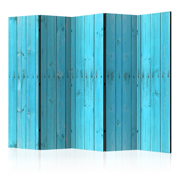 Paravento 5 Pannelli - The Blue Boards II 225x172cm Erroi prezzo