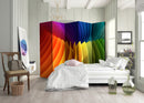 Paravento 5 Pannelli - Rainbow Wave II 225x172cm Erroi-2