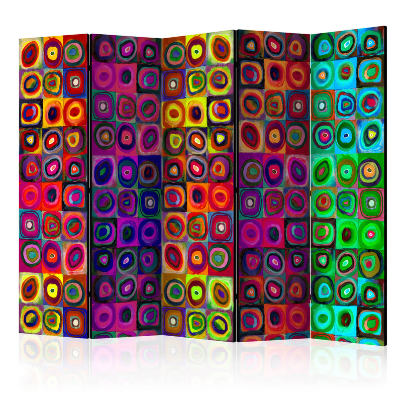 Paravento 5 Pannelli - Colorful Abstract Art II 225x172cm Erroi-1