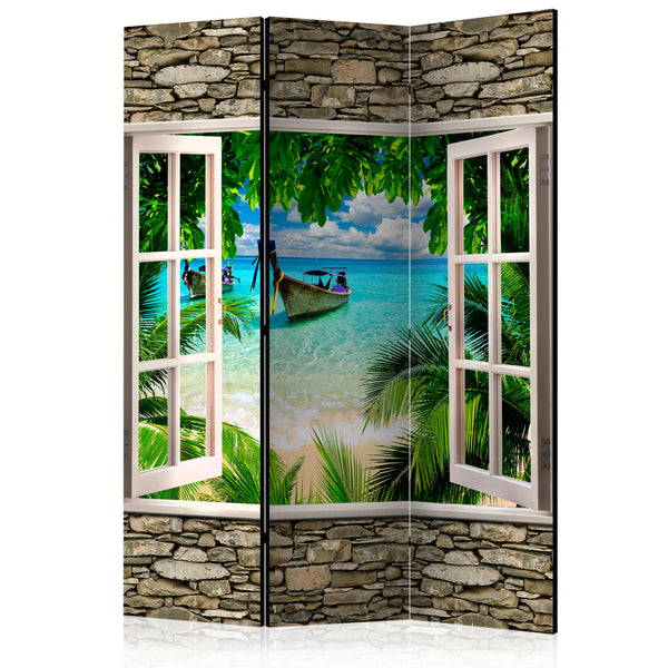 prezzo Paravento 3 Pannelli - Tropical Beach 135x172cm Erroi