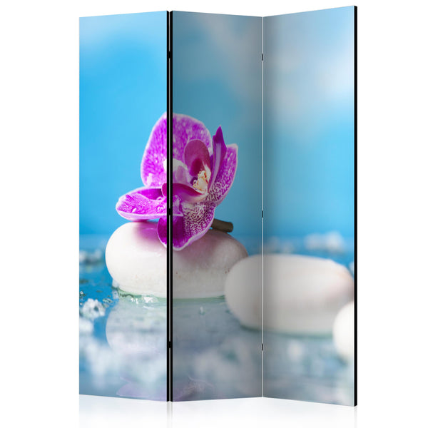 Paravento 3 Pannelli - Pink Orchid And White Zen Stones 135x172cm Erroi acquista