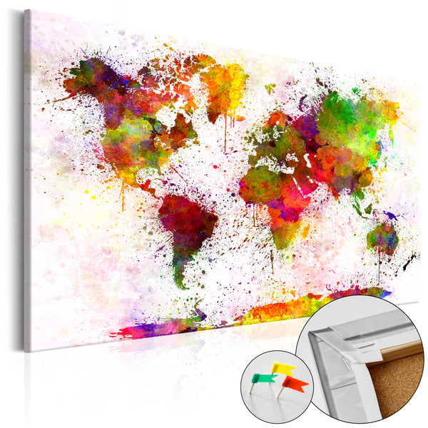 sconto Quadro Di Sughero - Artistic World [Cork Map] 120x80cm Erroi