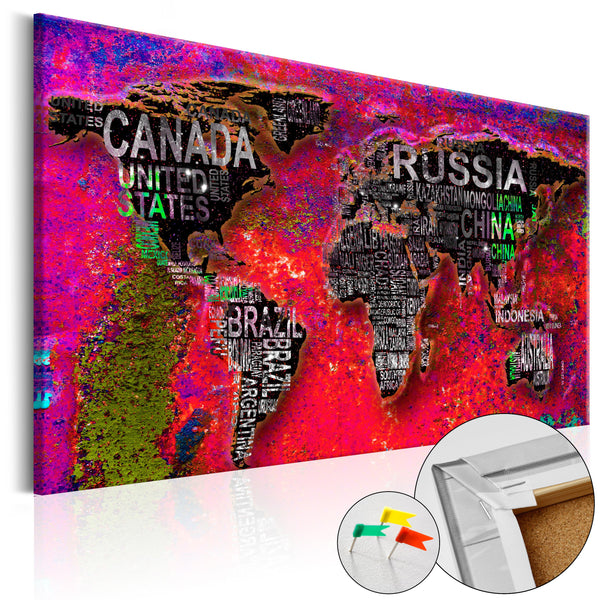 Quadro Di Sughero - Red Earth [Cork Map] 120x80cm Erroi online