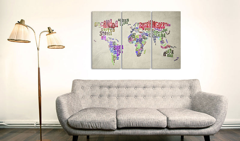 Quadro di Sughero - Colorful Countries [Cork Map] 120x80cm Erroi-2