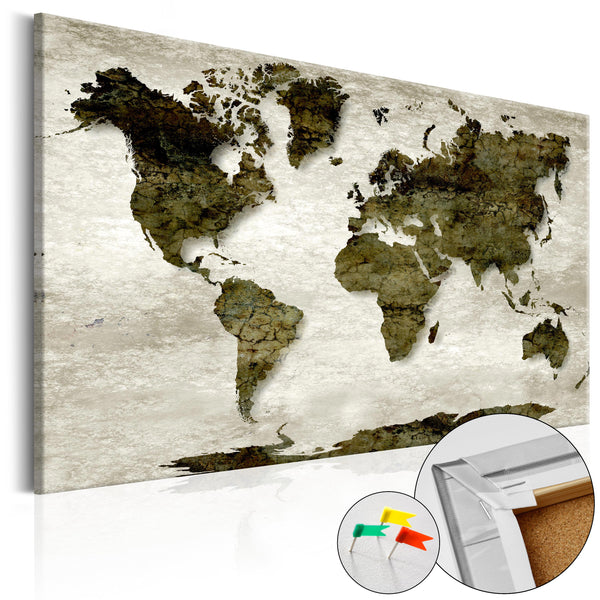 online Quadro Di Sughero - Green Planet [Cork Map] 120x80cm Erroi