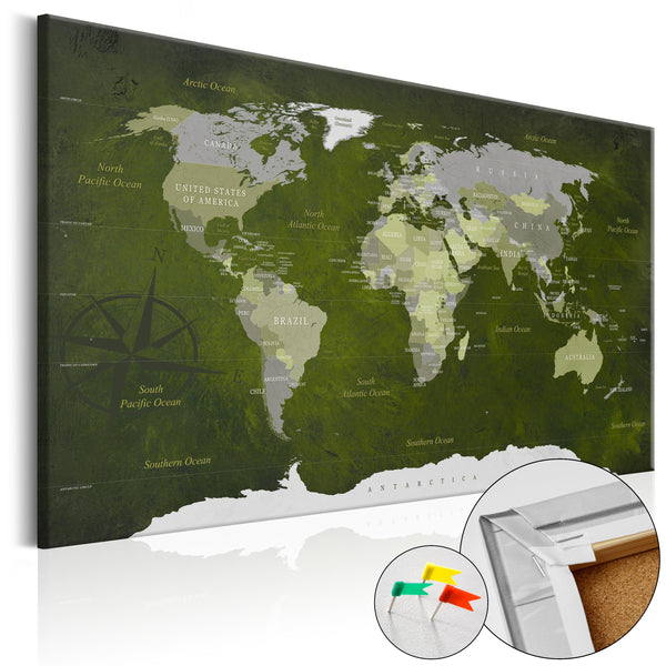 Quadro Di Sughero - Malachite World [Cork Map] 120x80cm Erroi prezzo