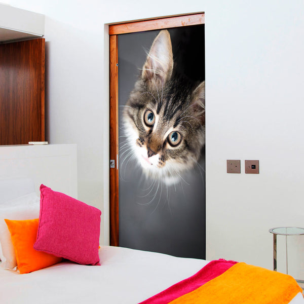 sconto Carta Da Parati Fotomurale Per Porta - Charming Kitten 90x210cm Erroi