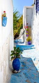 Carta da Parati Fotomurale per Porta - Blue Alley 80x210 cm Erroi-2