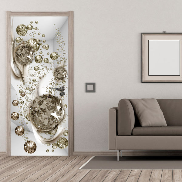 Carta Da Parati Fotomurale Per Porta - Bubble Abstraction I 100x210cm Erroi online