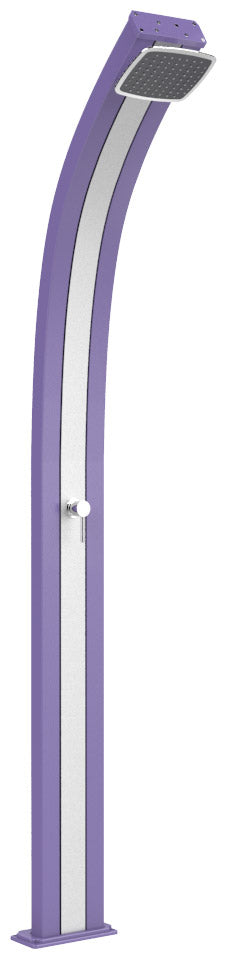 Doccia Solare da Esterno Giardino 30L Miscelatore Arkema Spring Fascia Inox Viola prezzo