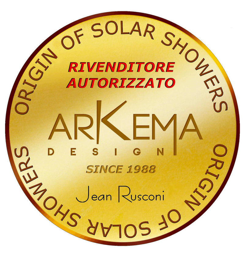 Doccia Solare da Esterno Giardino 30L Miscelatore Arkema Spring Champagne Bronze-8