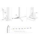 Doccia Solare da Esterno Giardino 30L Miscelatore e Lavapiedi Arkema Spring Fascia Inox Bianco Crem-7