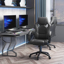 Sedia da Gaming 51x61x108-118 cm in Similpelle Nero-2