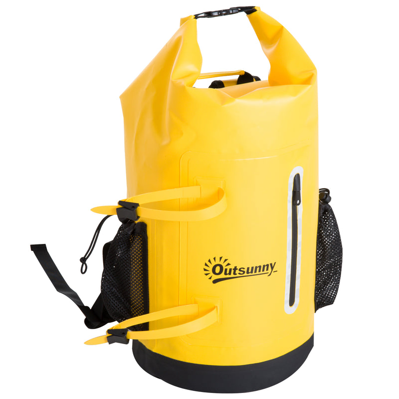 Borsa Zaino Impermeabile Multifunzionale Ideale per Outdoor Giallo 30L -1