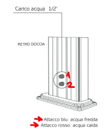 Doccia da Esterno Giardino Miscelatore e Lavapiedi Arkema Spring S Bianco Crema-7