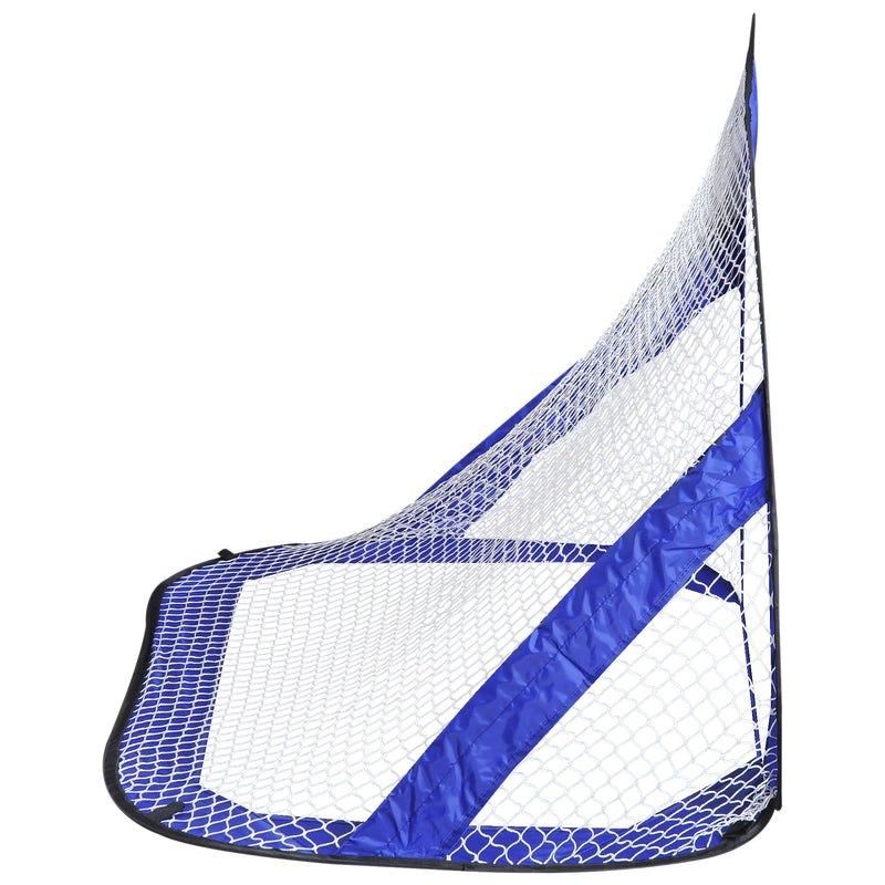 Porta da Calcio Pop Up Portatile per Bambini con Borsa Blu 122x85x82 cm -6