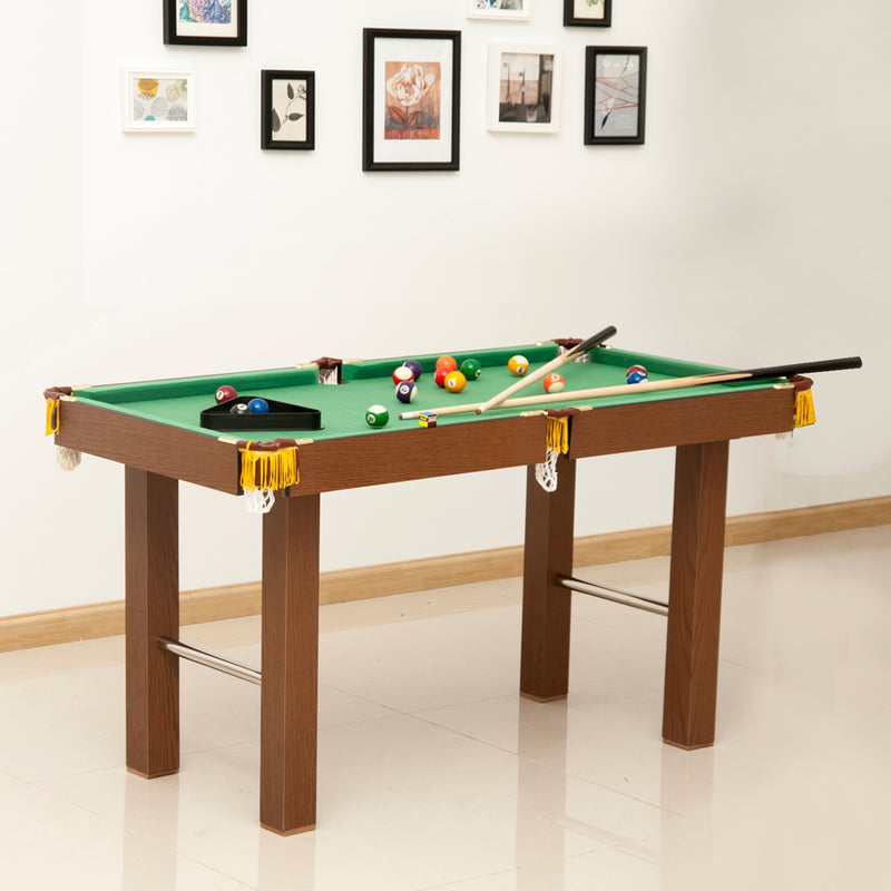Tavolo da Biliardo con Palline Stecche e Accessori in Legno MDF  123.5x66.5x66 cm – acquista su Giordano Shop
