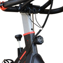 Cyclette Allenamento Aerobico da Casa Professionale in Acciaio Nero -8