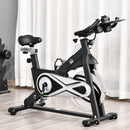 Cyclette Spin Bike Volano 18 Kg con Schermo LCD Nera-2