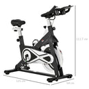 Cyclette Spin Bike Volano 18 Kg con Schermo LCD Nera-3