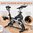 Cyclette Spin Bike Volano 18 Kg con Schermo LCD Nera-8