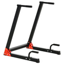 Stazione Fitness Dip Station 83x72x98 cm in Acciaio Rosso e Nero-1