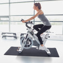 Tappetino Fitness Antiscivolo in PVC Nero 170x75x0.4 cm -2