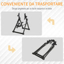 Cavalletto Pieghevole per Manutenzione Ruote Bici da 20-29' 58x28.5x43 cm Nero-6