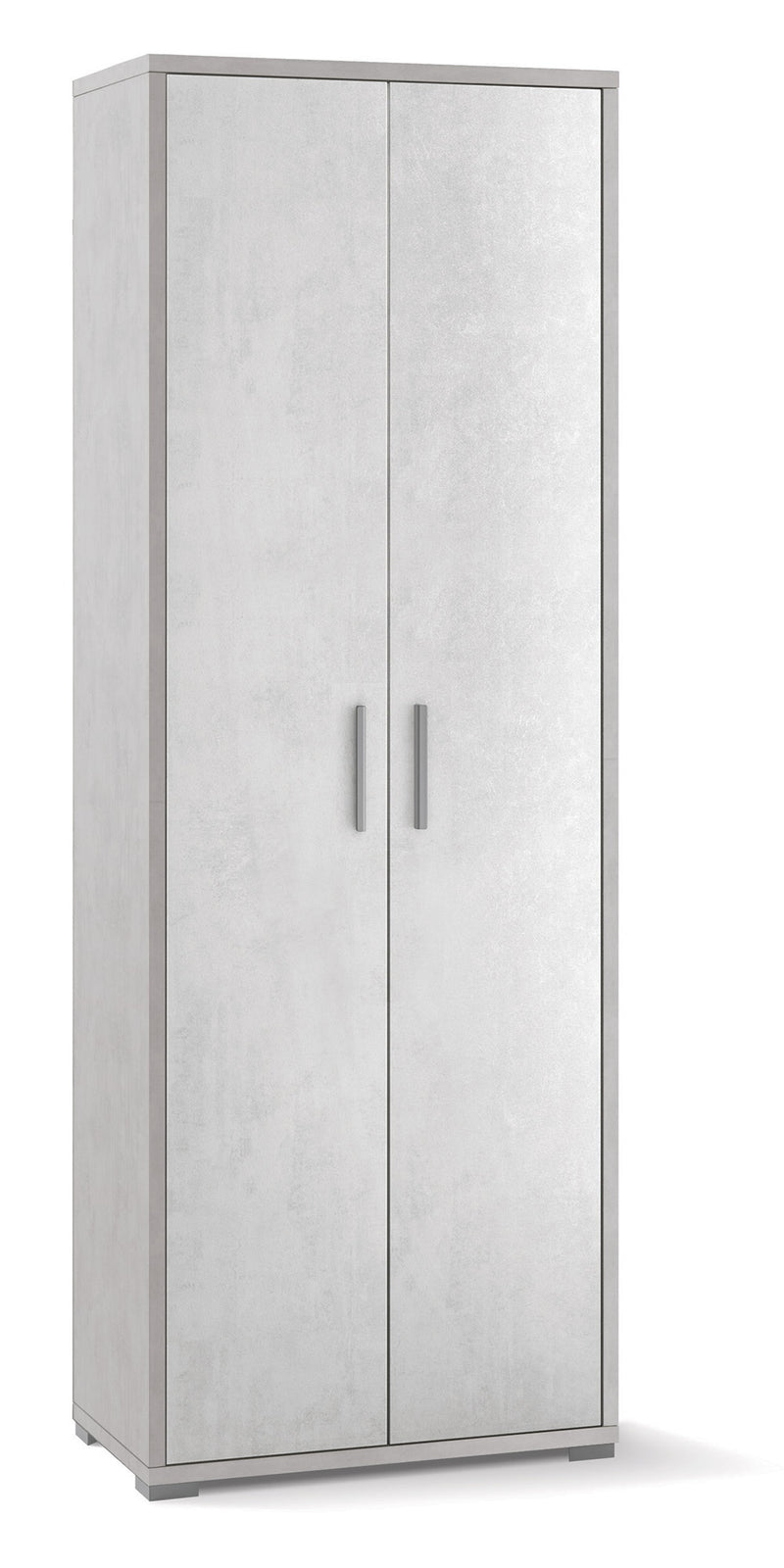 Armadio 2 Ante 71x199x41 cm Ossido Bianco-1